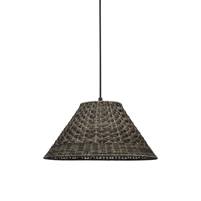 Zewnętrzna rattanowa lampa wisząca Lisen 45cm